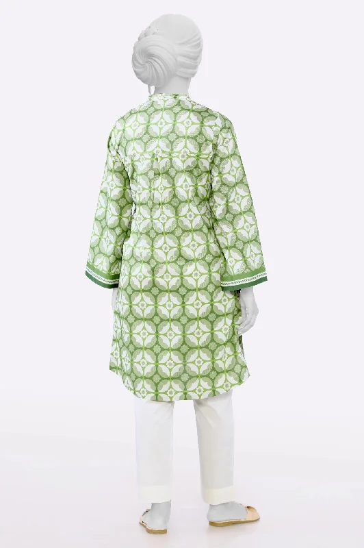 Green Printed Kurti