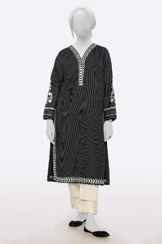 Black Embroidered Kurti