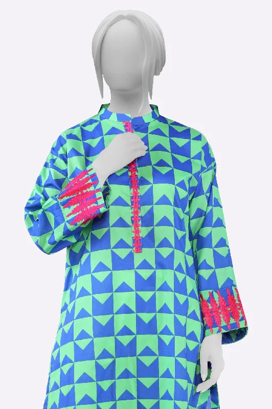 Blue Printed Kurti