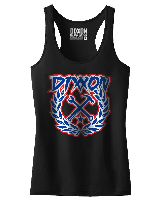 Women's Party Crest Tank - Red, White, & Blue