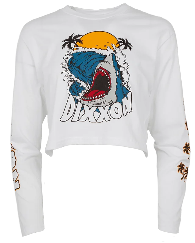 Women's Shore Break Long Sleeve Crop Top