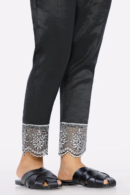 Black Embroidered Trouser