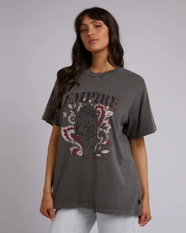 All About Eve Empire Oversized Tee Charcoal