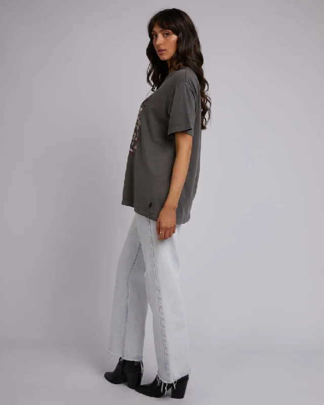 All About Eve Empire Oversized Tee Charcoal