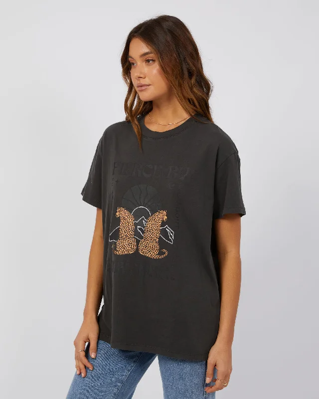 All About Eve Fierce Standard Tee Washed Black