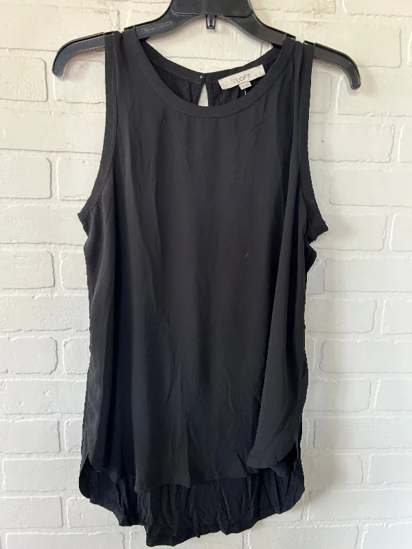 Black Top Sleeveless Loft, Size M