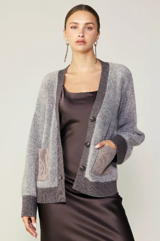 Contrast Pocket Cardigan