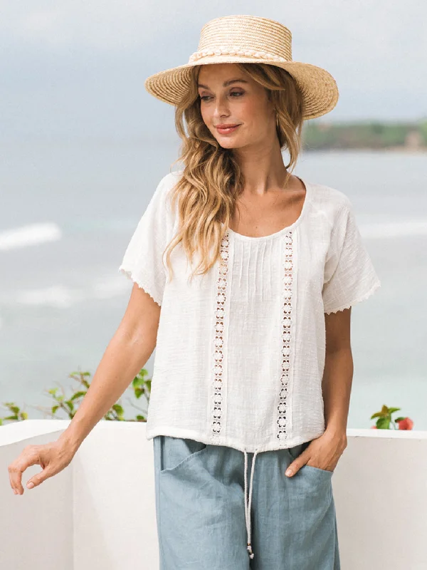 Daisy Organic Cotton Blouse Ivory