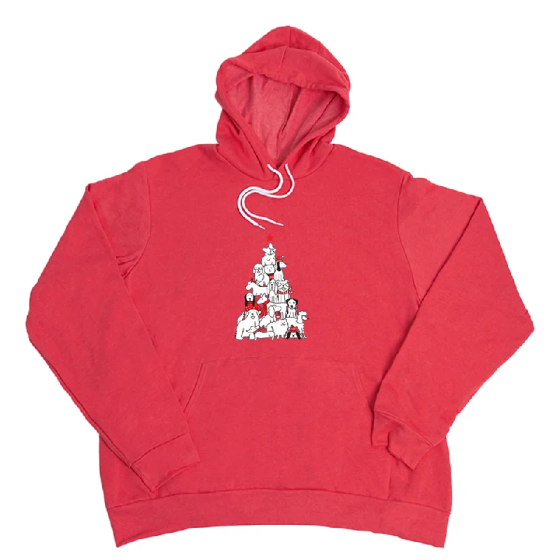 Dog Christmas Tree Giant Hoodie