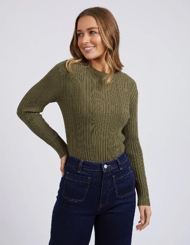 Foxwood Greta Long Sleeve Olive Green