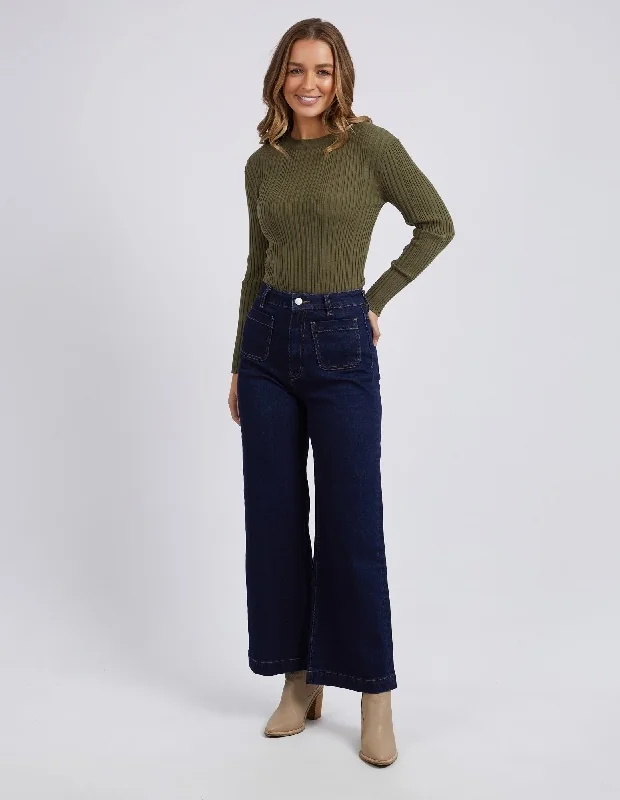 Foxwood Greta Long Sleeve Olive Green