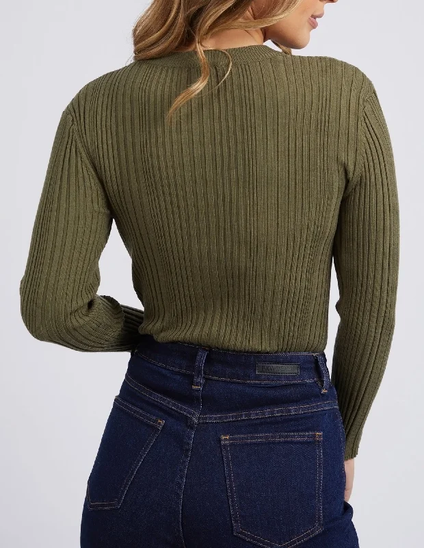 Foxwood Greta Long Sleeve Olive Green