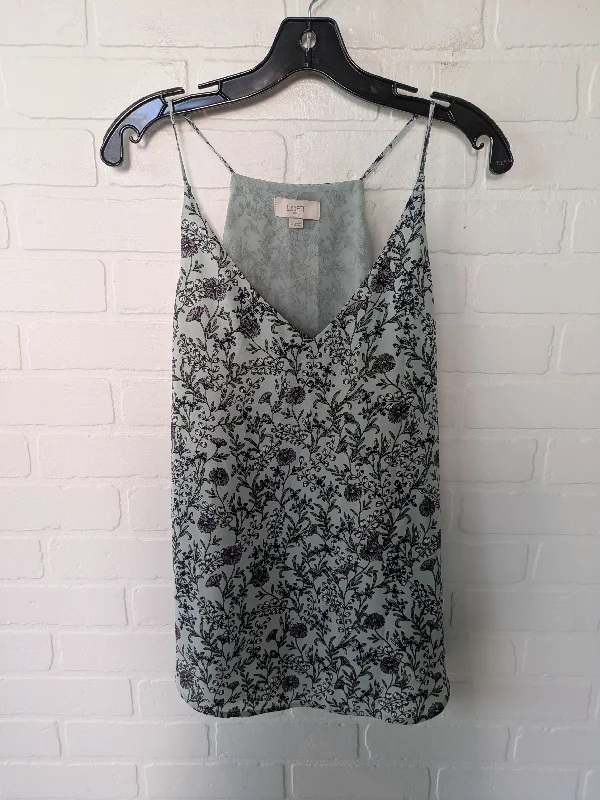 Green Top Sleeveless Loft, Size M