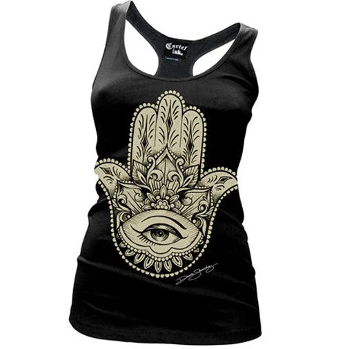 Hamsa Tattoo Women's Racer Back Tank Top