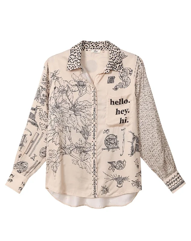 Isabel Mixed Print Blossom Shirt