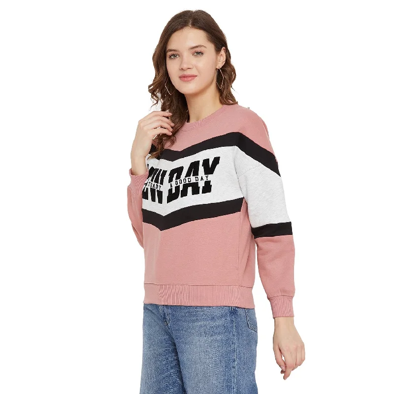 Madame  Blush Printed Sweatshirt