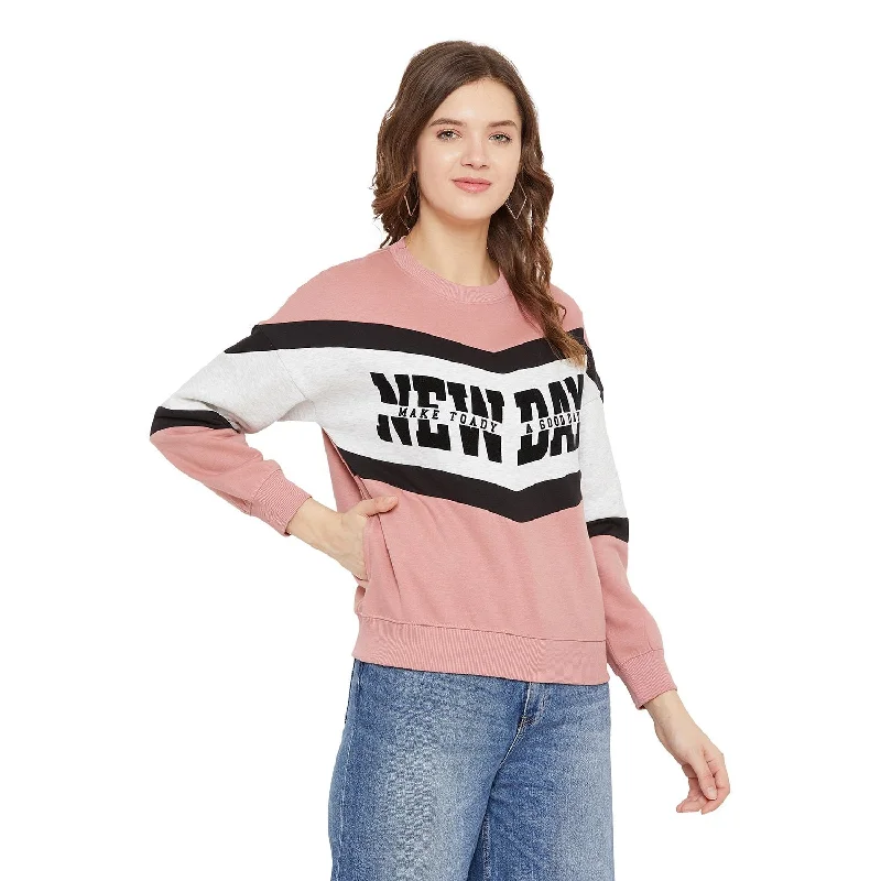 Madame  Blush Printed Sweatshirt