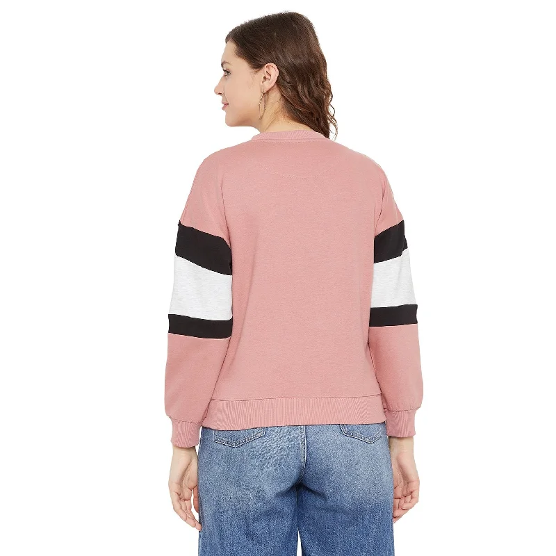 Madame  Blush Printed Sweatshirt