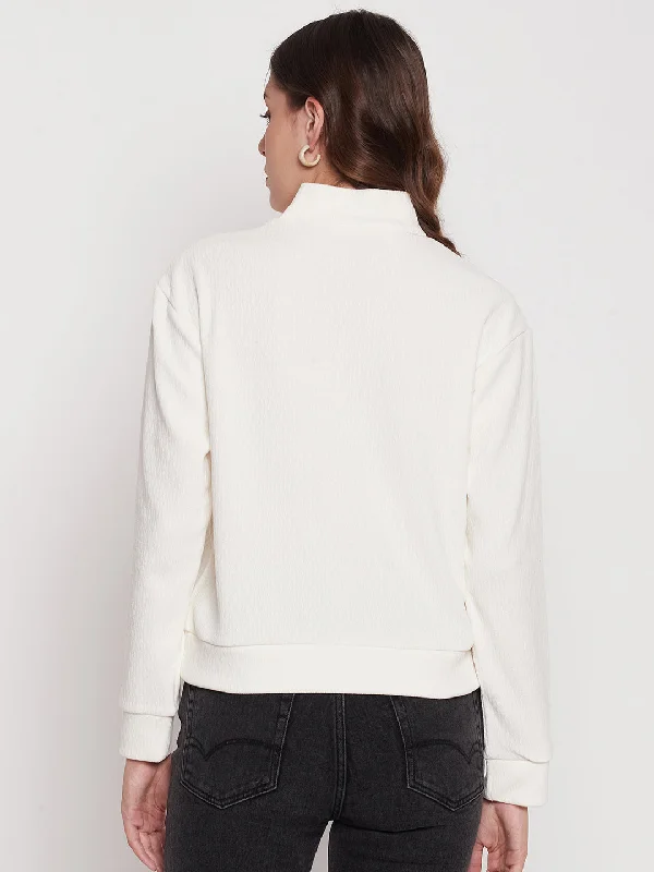 Madame Off-White Keyhole Neck Sweater