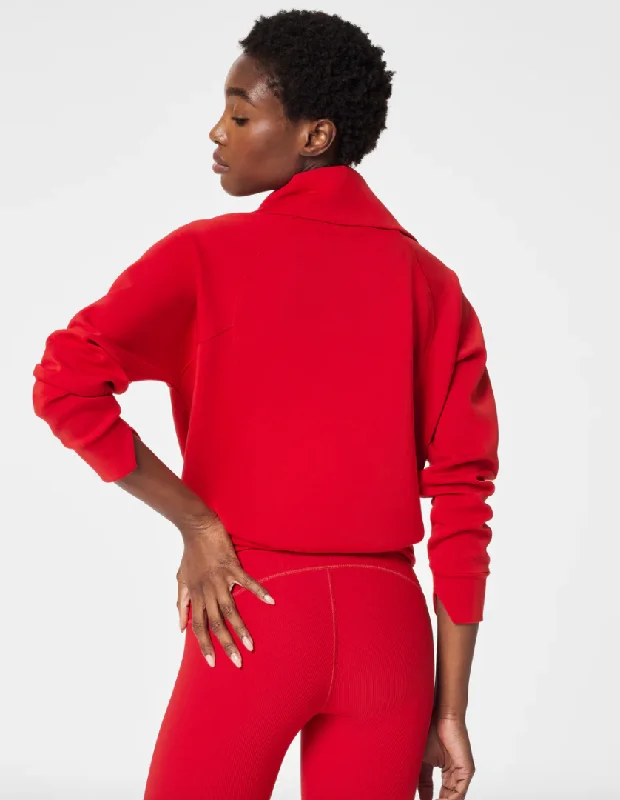 Spanx Airessential 1/2 Zip Red