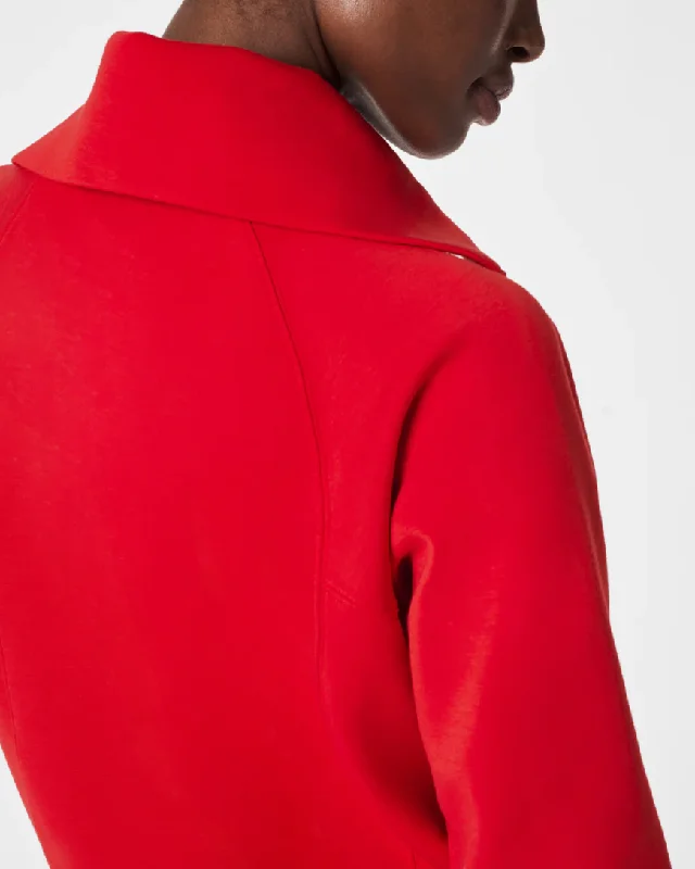 Spanx Airessential 1/2 Zip Red