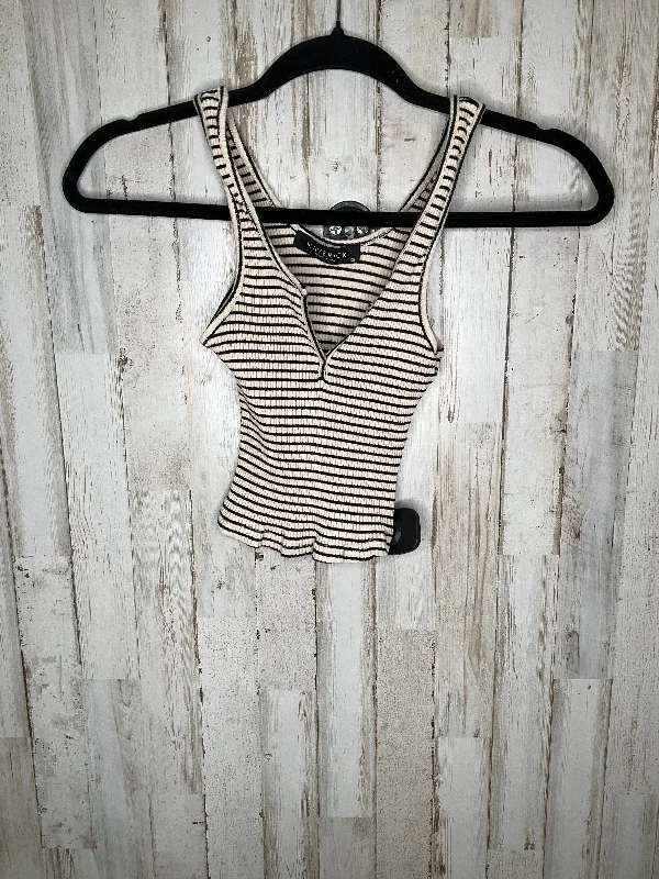 Striped Pattern Top Sleeveless Clothes Mentor, Size Xs