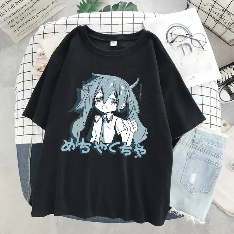 FashionSierra - Manga Character Anime Print T-shirt