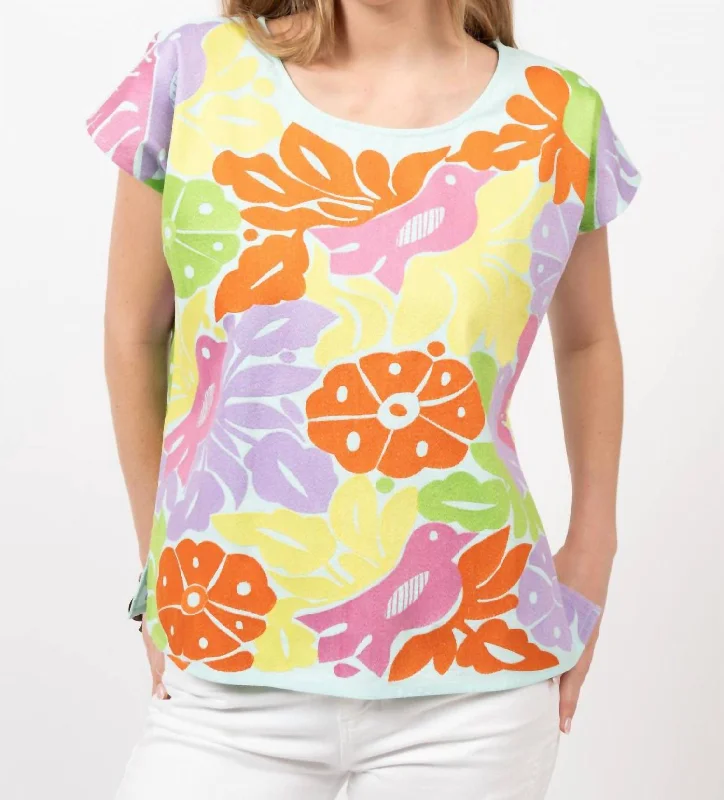 Alma Colorful Top In Multi Color