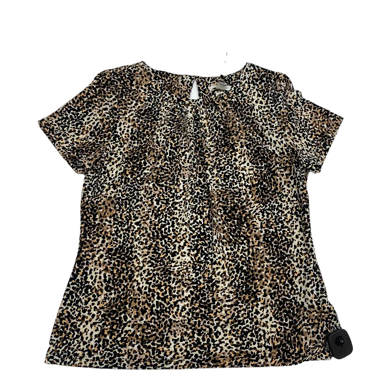 Animal Print Top Short Sleeve Calvin Klein, Size M