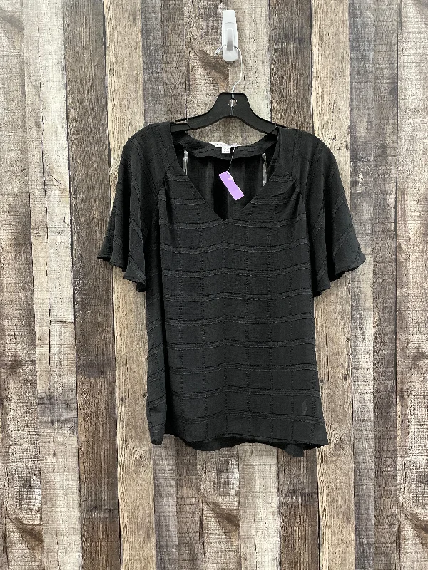 Black Blouse Short Sleeve Counterparts, Size M