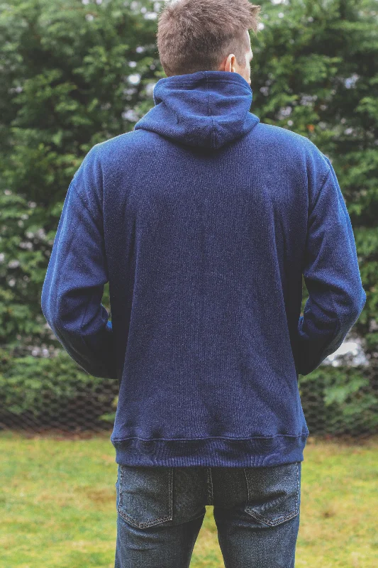 Unisex Drop Shoulder Eco Hoodie - Navy