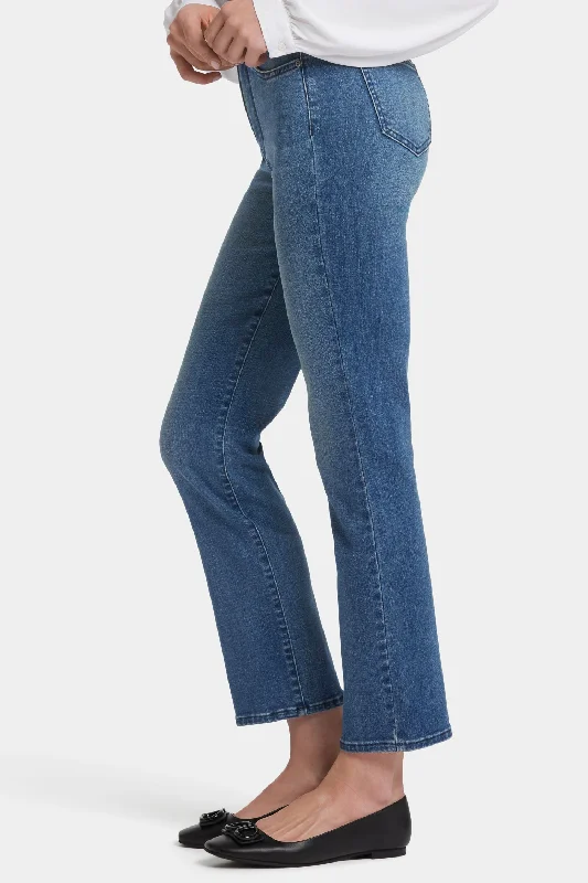 Callie High Straight Jeans - Mission Blue