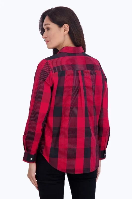 Charlie No Iron Buffalo Plaid Shirt