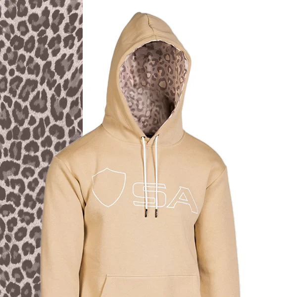 Classic Lined Hoodie | Tonal Cheetah