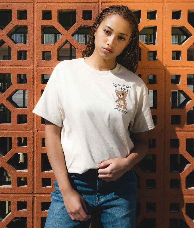 Dro x Riot Society Snitches Get Stitches Womens Tee