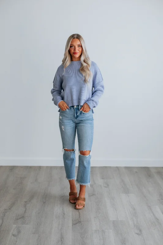 Embrie Sweater - Powder Blue