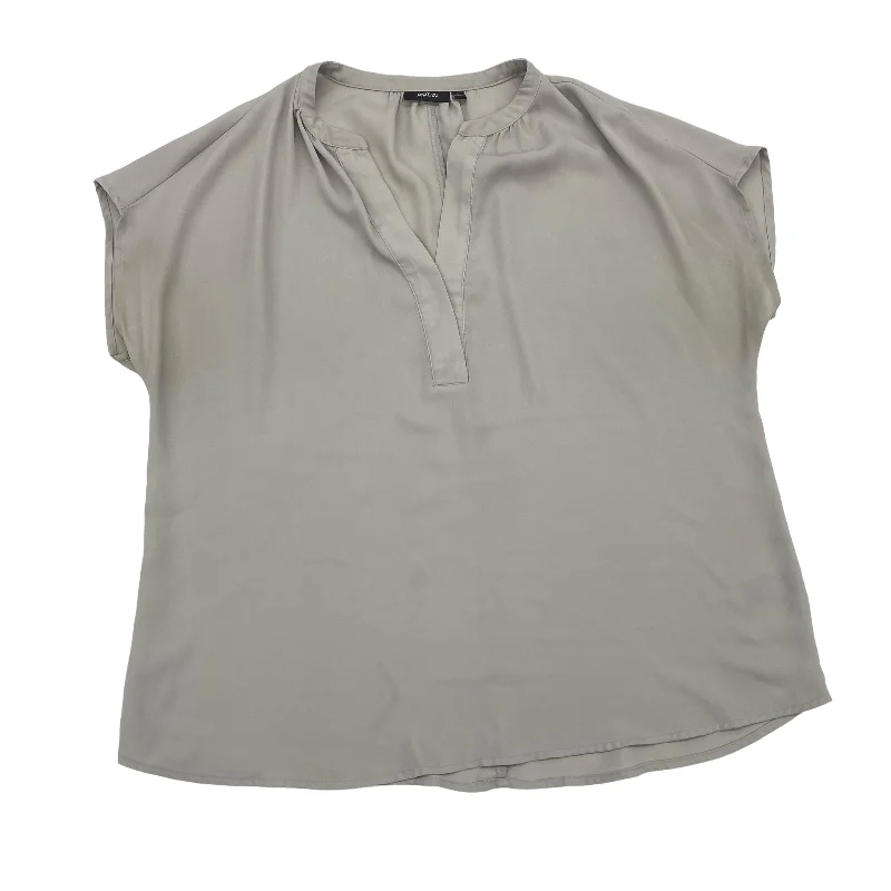 Grey Blouse Short Sleeve Apt 9, Size L