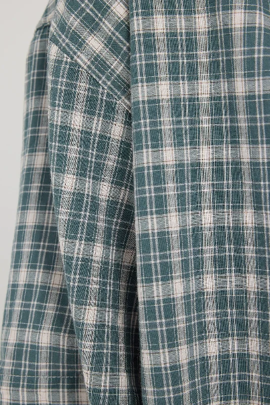 Hard Yakka Create HYC Short Sleeve Check Shirt Scrubs Green