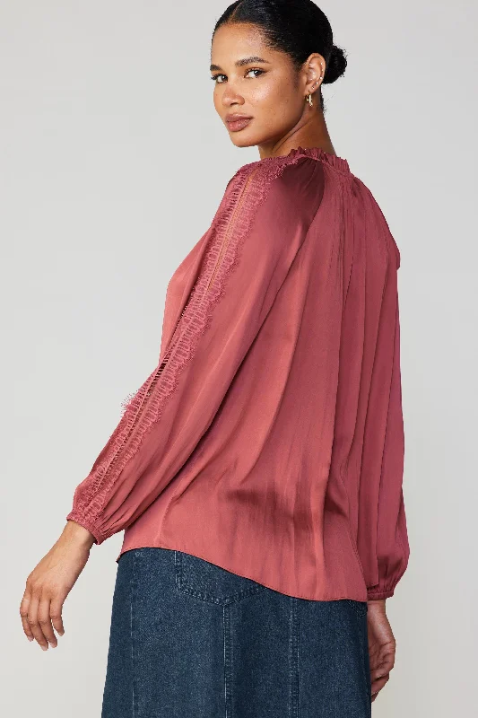 Lace Panel Blouse