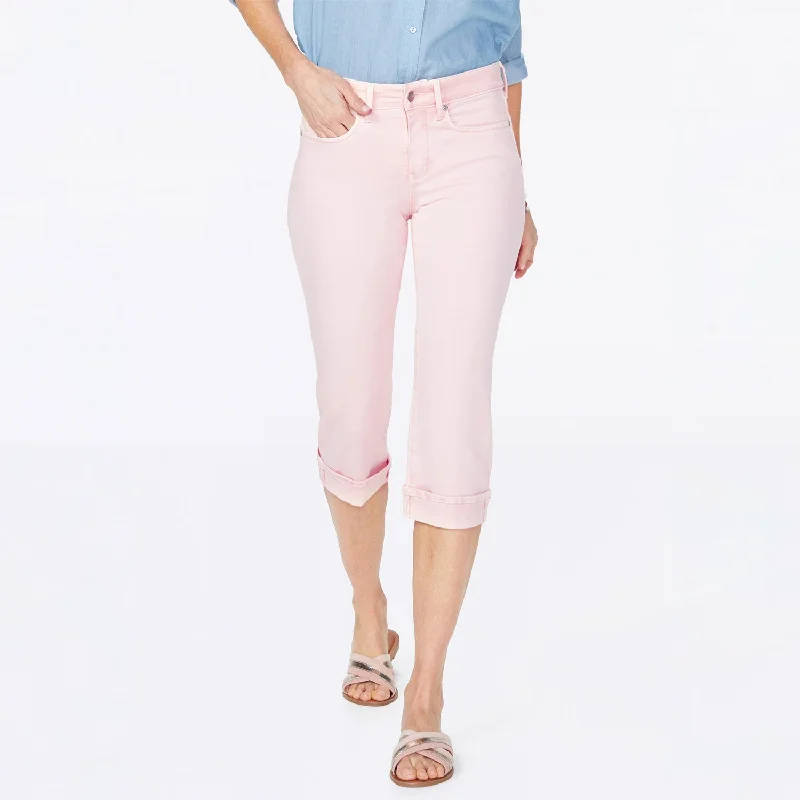 Marilyn Straight Crop Jeans - Pink Dusk