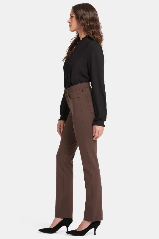 Marilyn Straight Pants - Coffee Bean