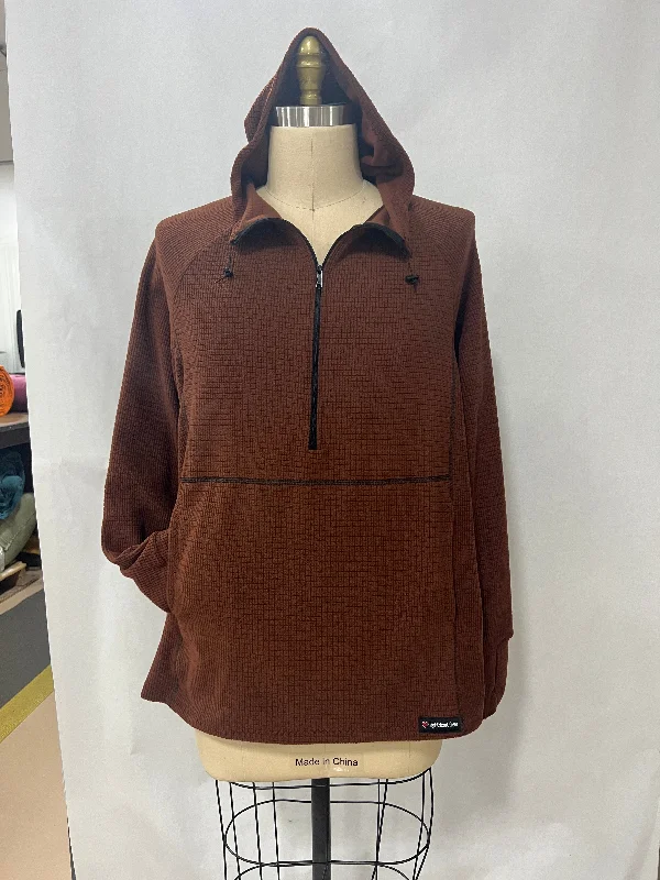 Half Zip / Brown / 3X-Large