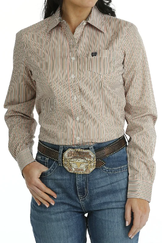 Women's Cinch Button Down Shirt #MSW9164217