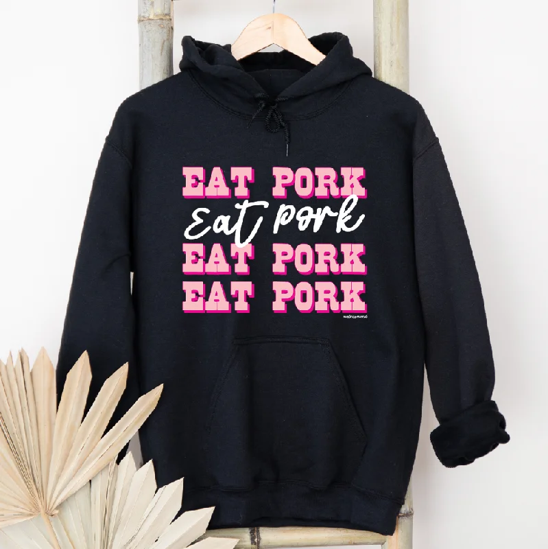 Pink Western Eat Pork Hoodie (S-3XL) Unisex - Multiple Colors!