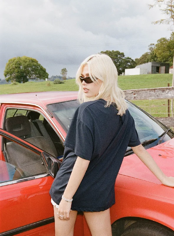 Racer 2000s Oversized Tee Slate