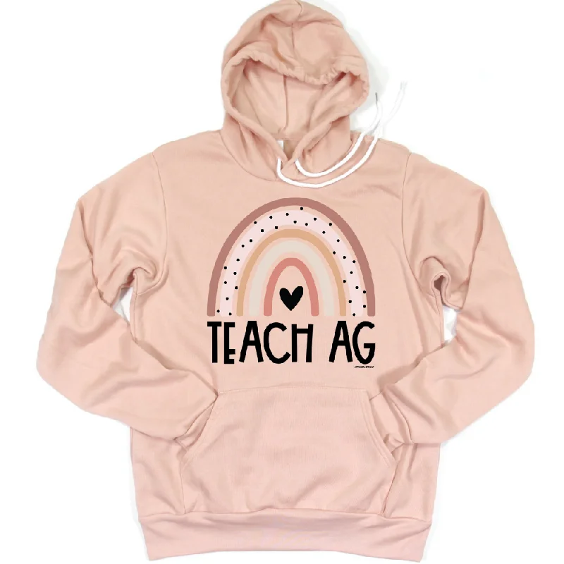 Rainbow Teach Ag Hoodie (S-3XL) Unisex - Multiple Colors!