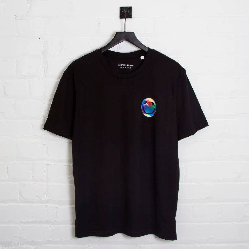 Side Smiley Pressure - Tshirt - Black