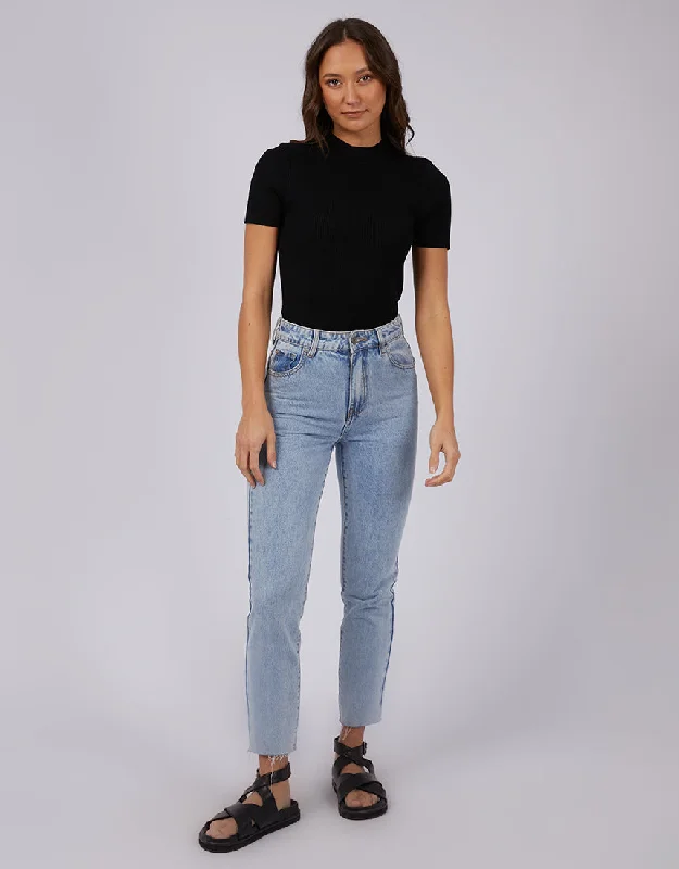 Silent Theory Freya Short Sleeve Top Black