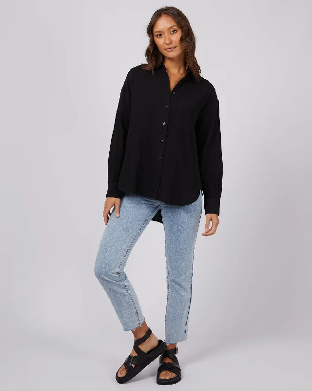 Silent Theory Mahlia Shirt Black