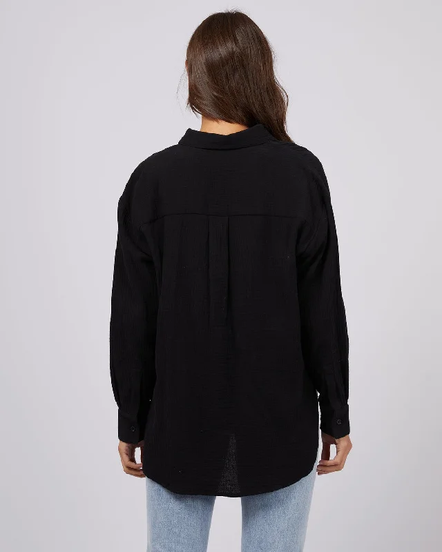 Silent Theory Mahlia Shirt Black